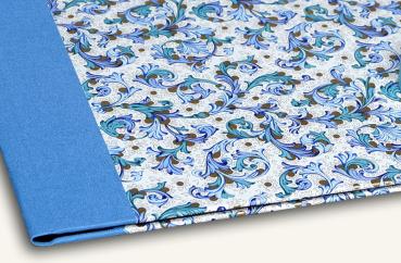 Hellblaue Mappe A4 A3 Handarbeit